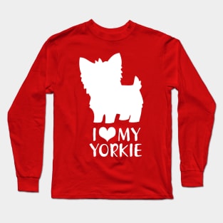 I Love My Yorkie Long Sleeve T-Shirt